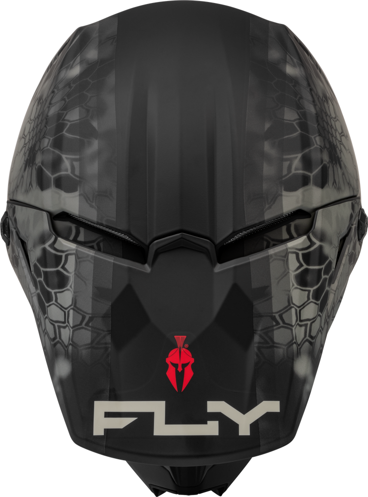 FLY RACING KINETIC VERDICT KRYPTEK HELMET BLACK/GREY Fly