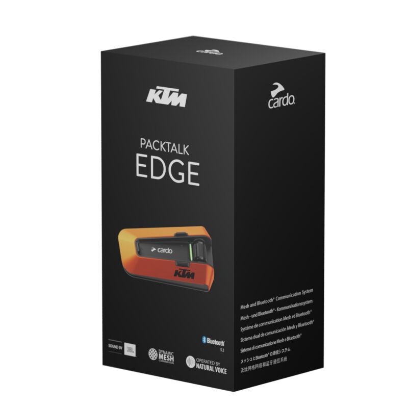KTM CARDO PACKTALK EDGE BLUETOOTH HEADSET KTM