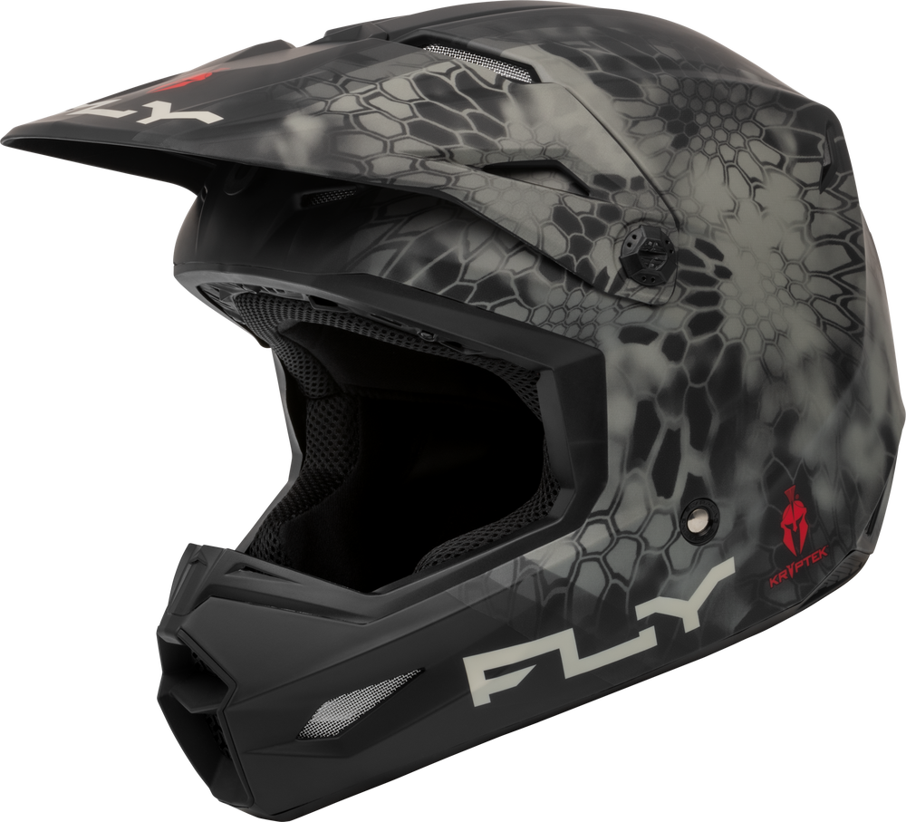 FLY RACING KINETIC VERDICT KRYPTEK HELMET BLACK/GREY Fly