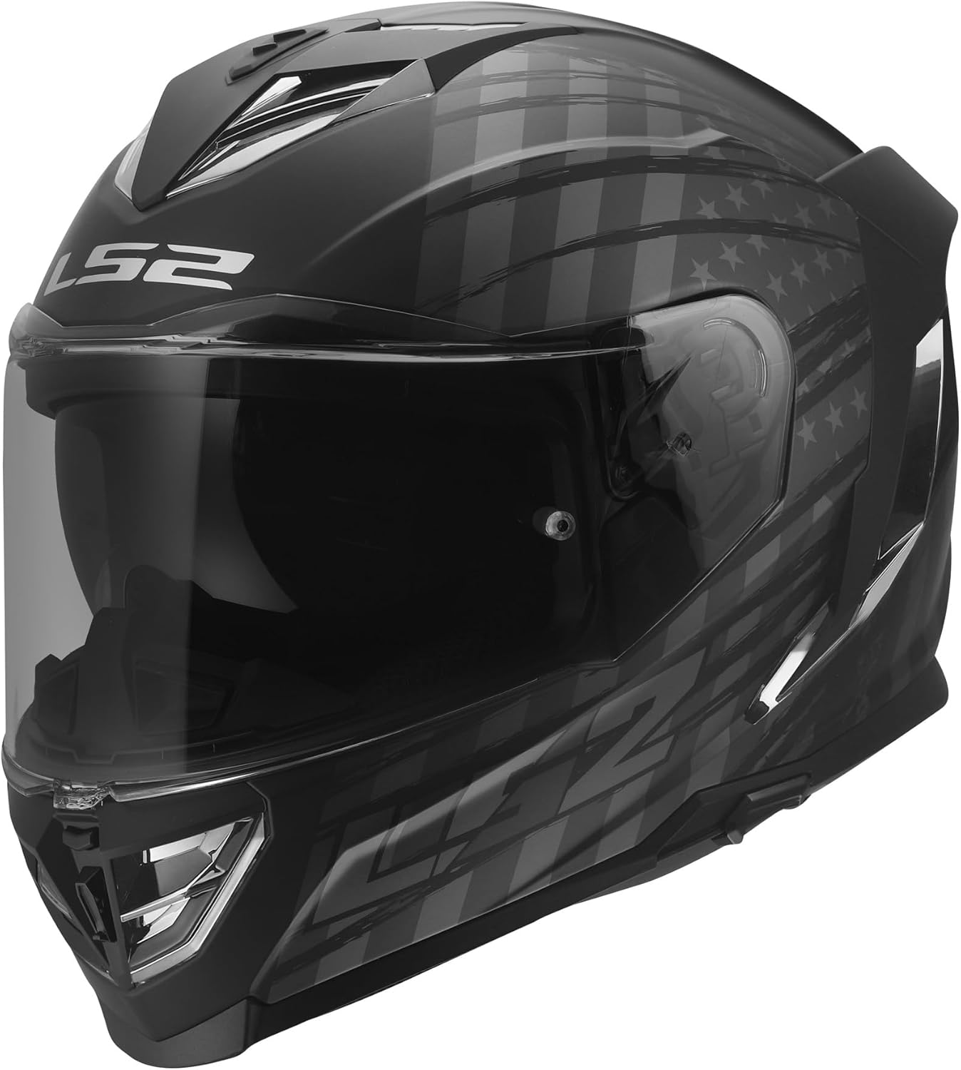 LS2 Assault 3 Full Face Motorcycle Helmet with Drop-Down Sun Shield LS2