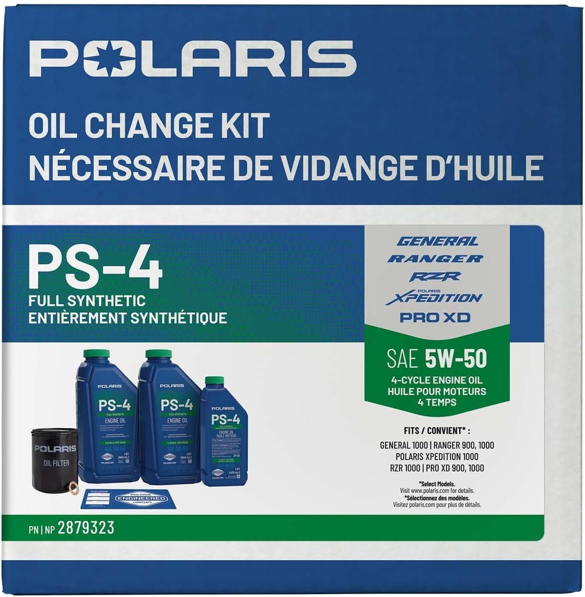 Polaris PS-4 Full Synthetic Oil Change Kit - 2.5 Quarts Polaris