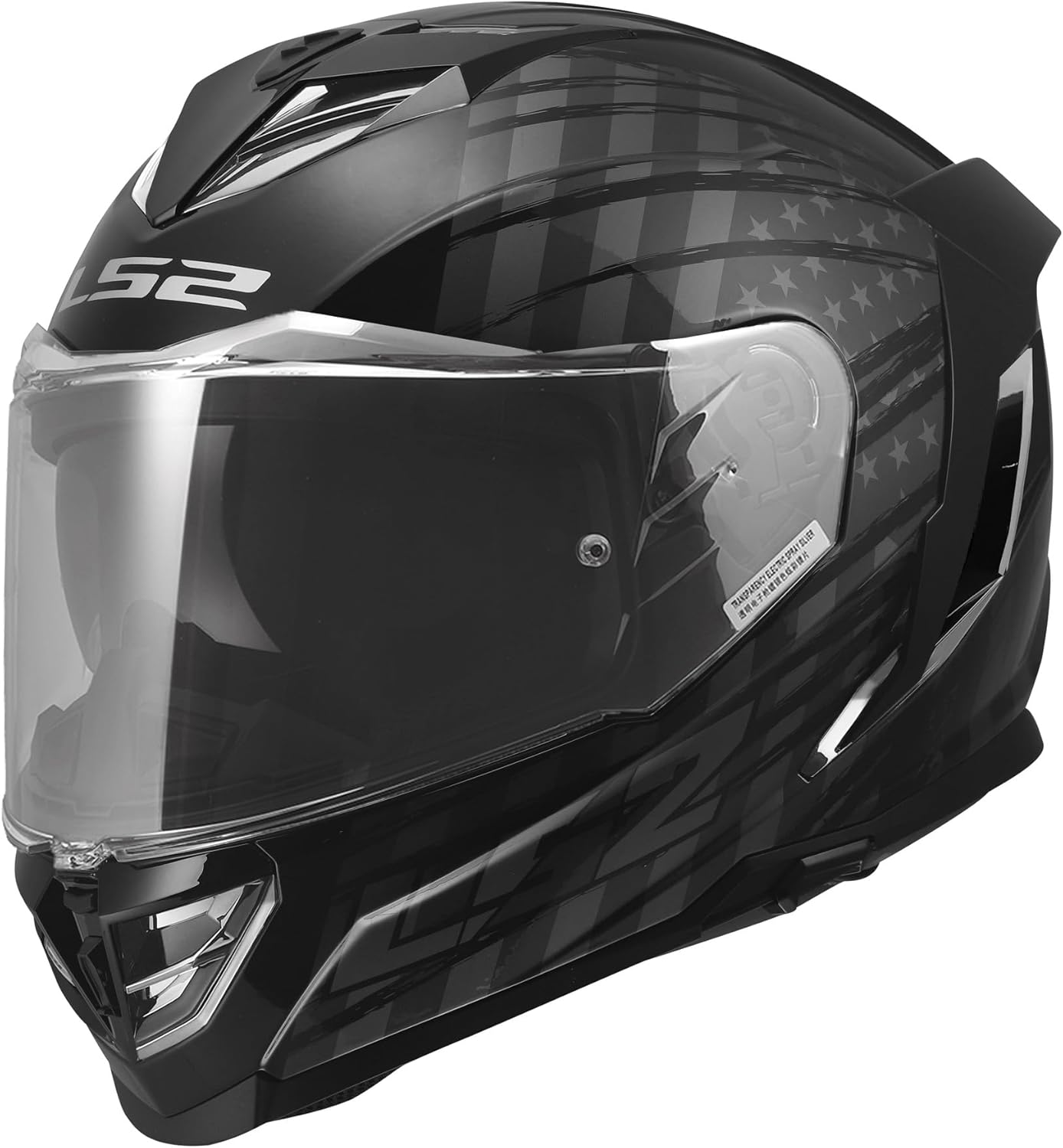 LS2 Assault 3 Full Face Motorcycle Helmet with Drop-Down Sun Shield LS2