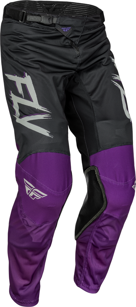 FLY RACING KINETIC MESH RAVE PANTS BLACK/PURPLE/SILVER SZ 30 Fly