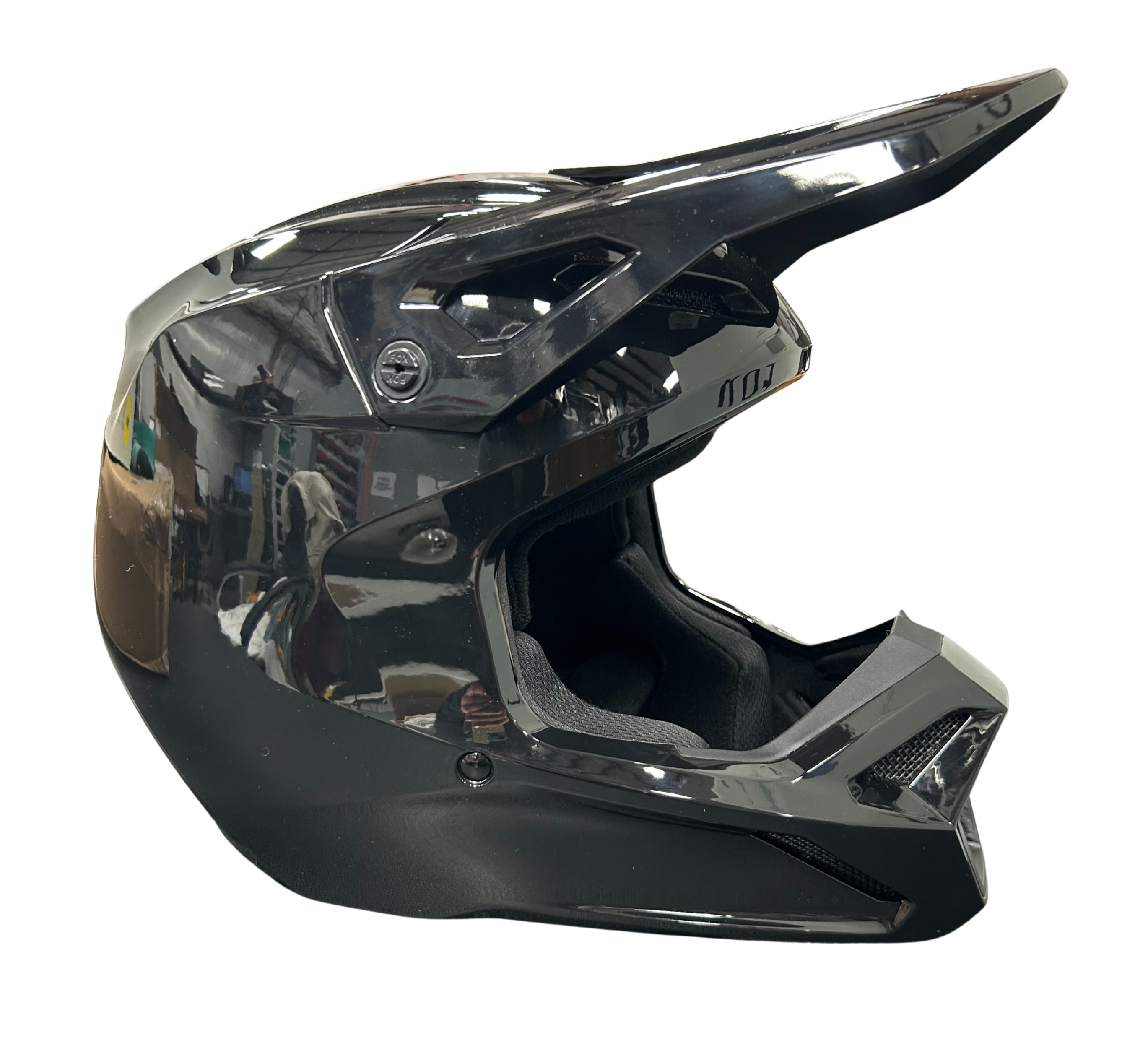 USED: Fox V1 Helmet Black SIZE Medium - Jorgensen Powersports