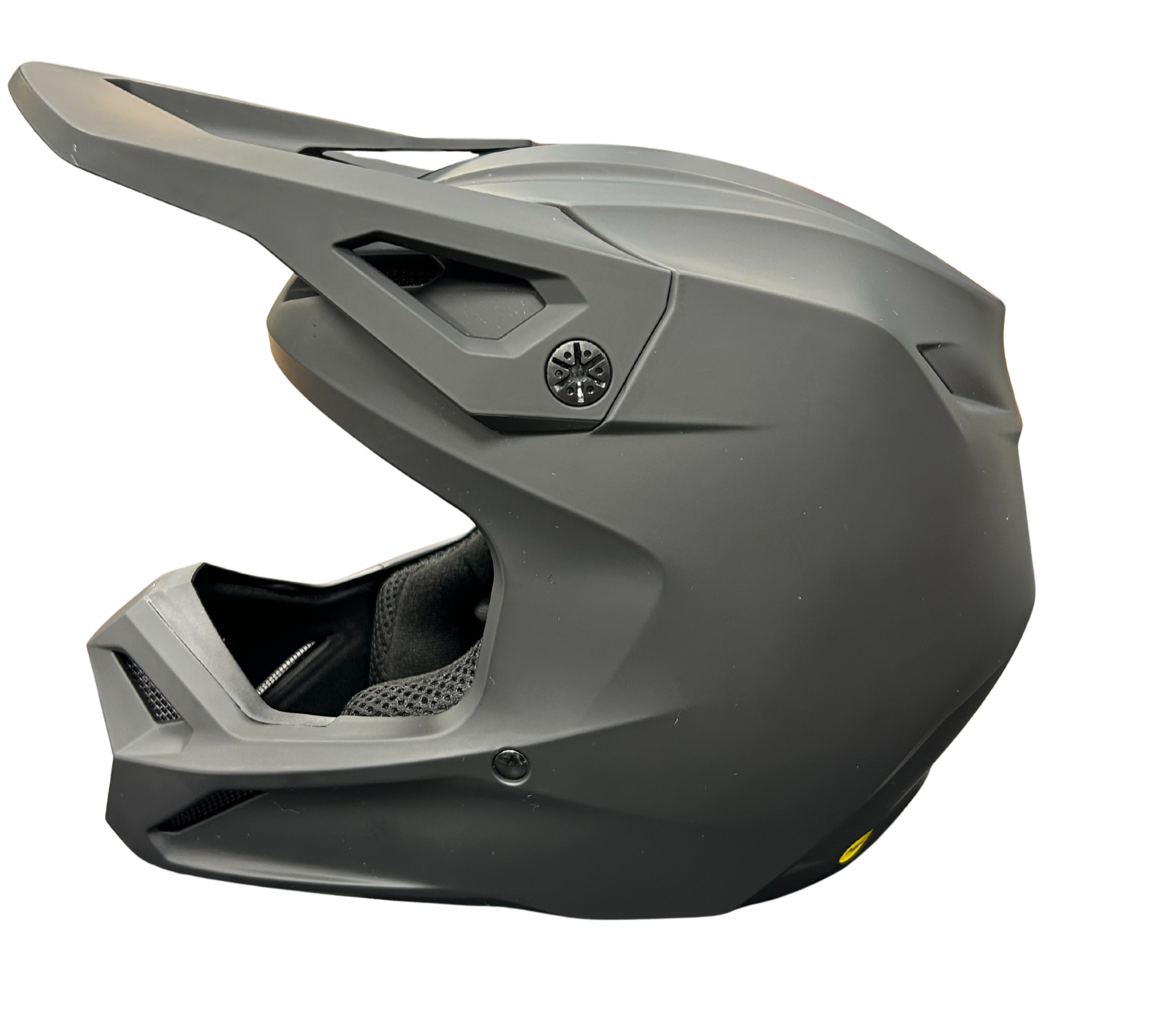 USED: Fox V1 Helmet Youth Matte Black YOUTH LARGE - Jorgensen Powersports