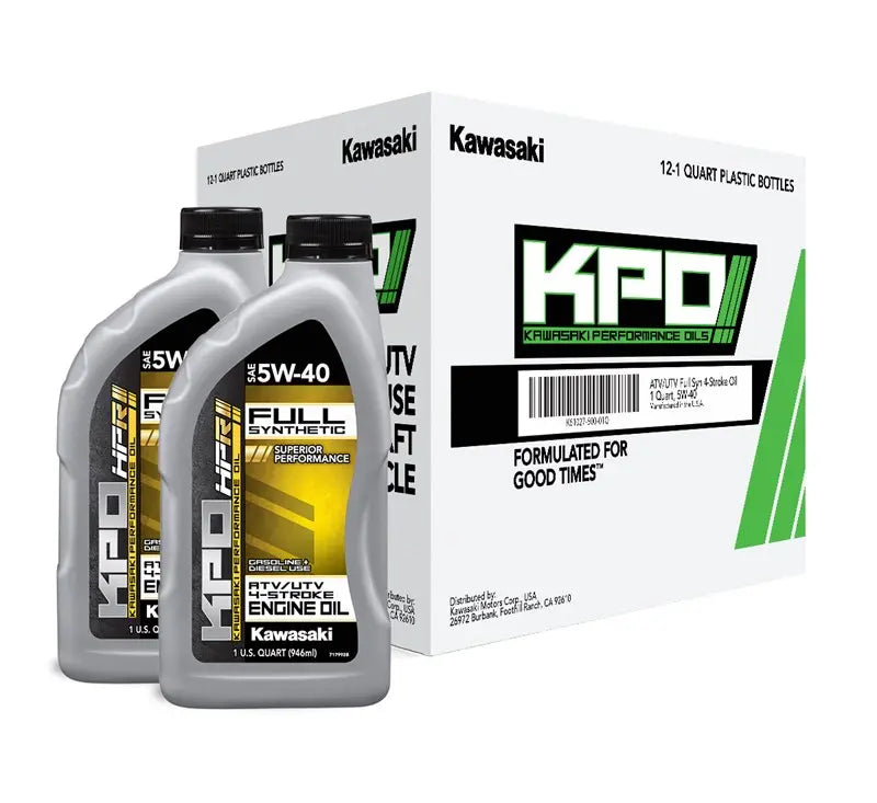 KPO UTV & ATV Full Synthetic 4-Stroke Engine Oil, 5W-40 Kawasaki