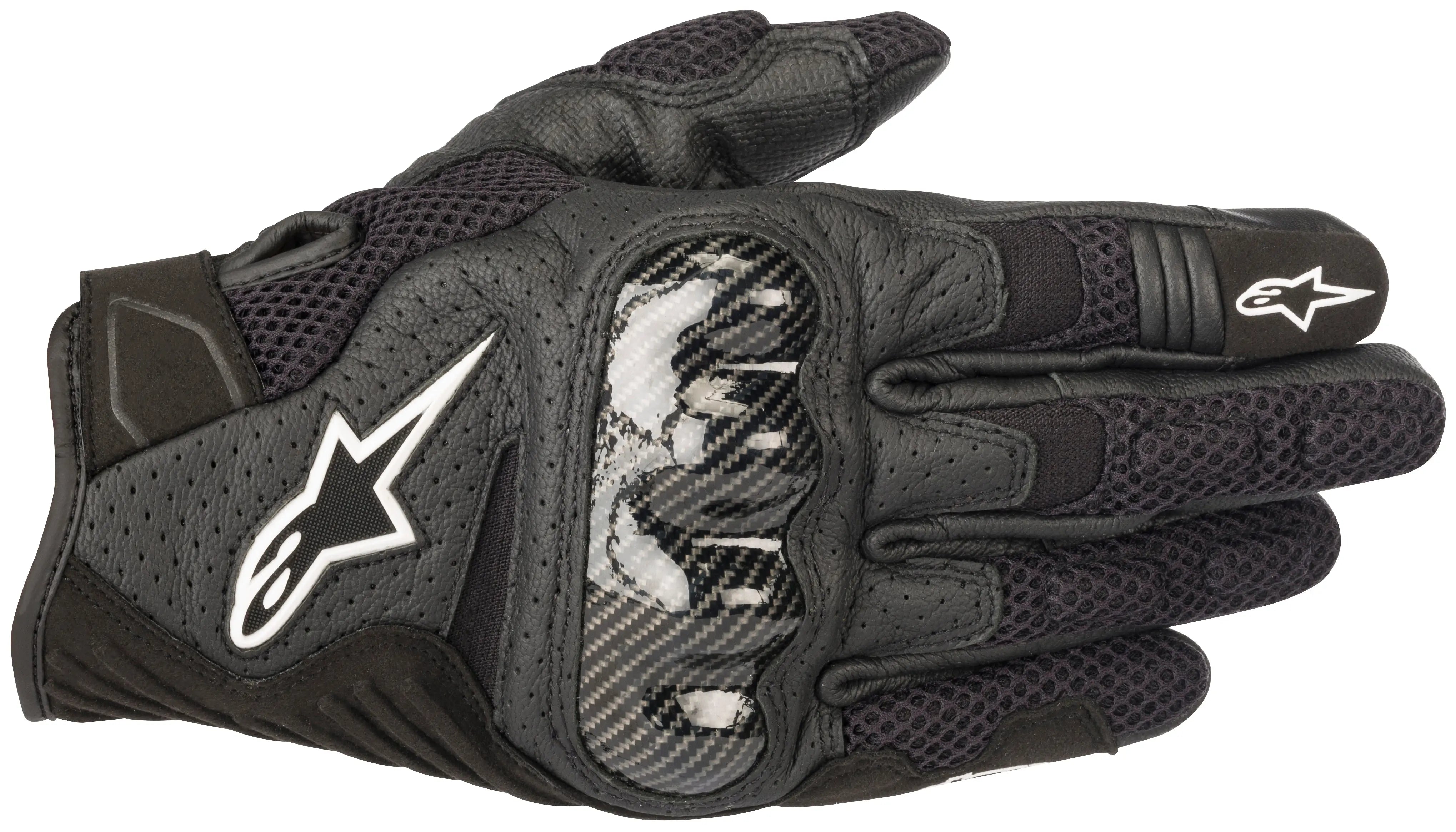 Alpinestars Protection Black / Small Alpinestars SMX-1 AIR v2 LEATHER GLOVES 4208-0005-04 Jorgensen Powersports