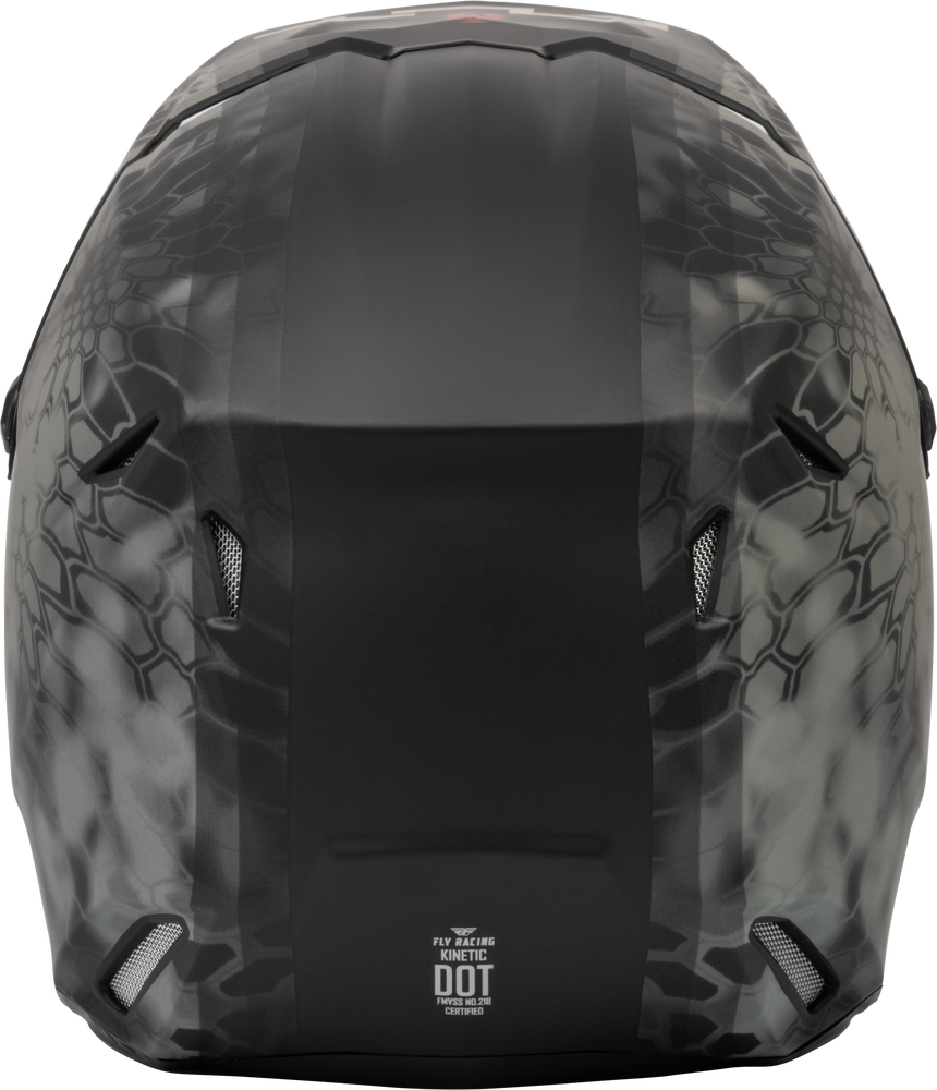 FLY RACING KINETIC VERDICT KRYPTEK HELMET BLACK/GREY Fly