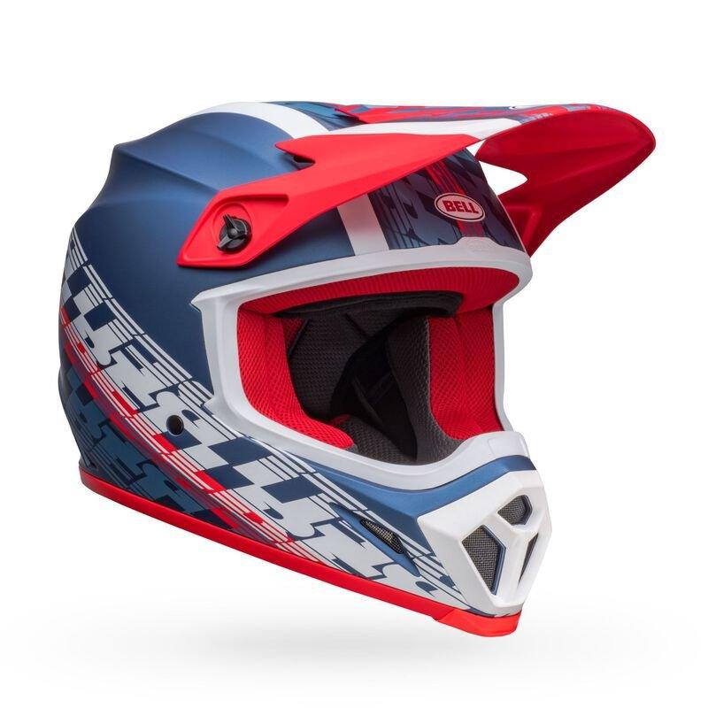BELL helmet Offset Matte Metallic Blue/White / Small Bell MX-9 MIPS Off-Road Motorcycle Helmet 7136336 768686439759 Jorgensen Powersports