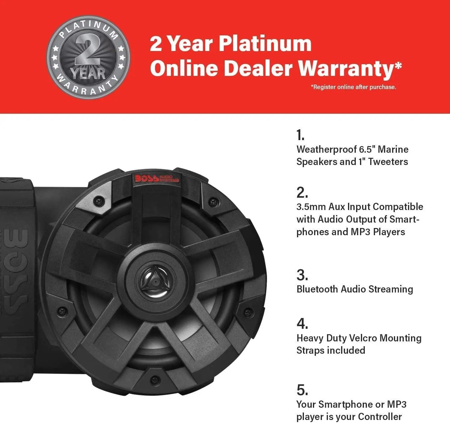 BOSS Audio 450w Bluetooth All-Terrain Sound System BOSS