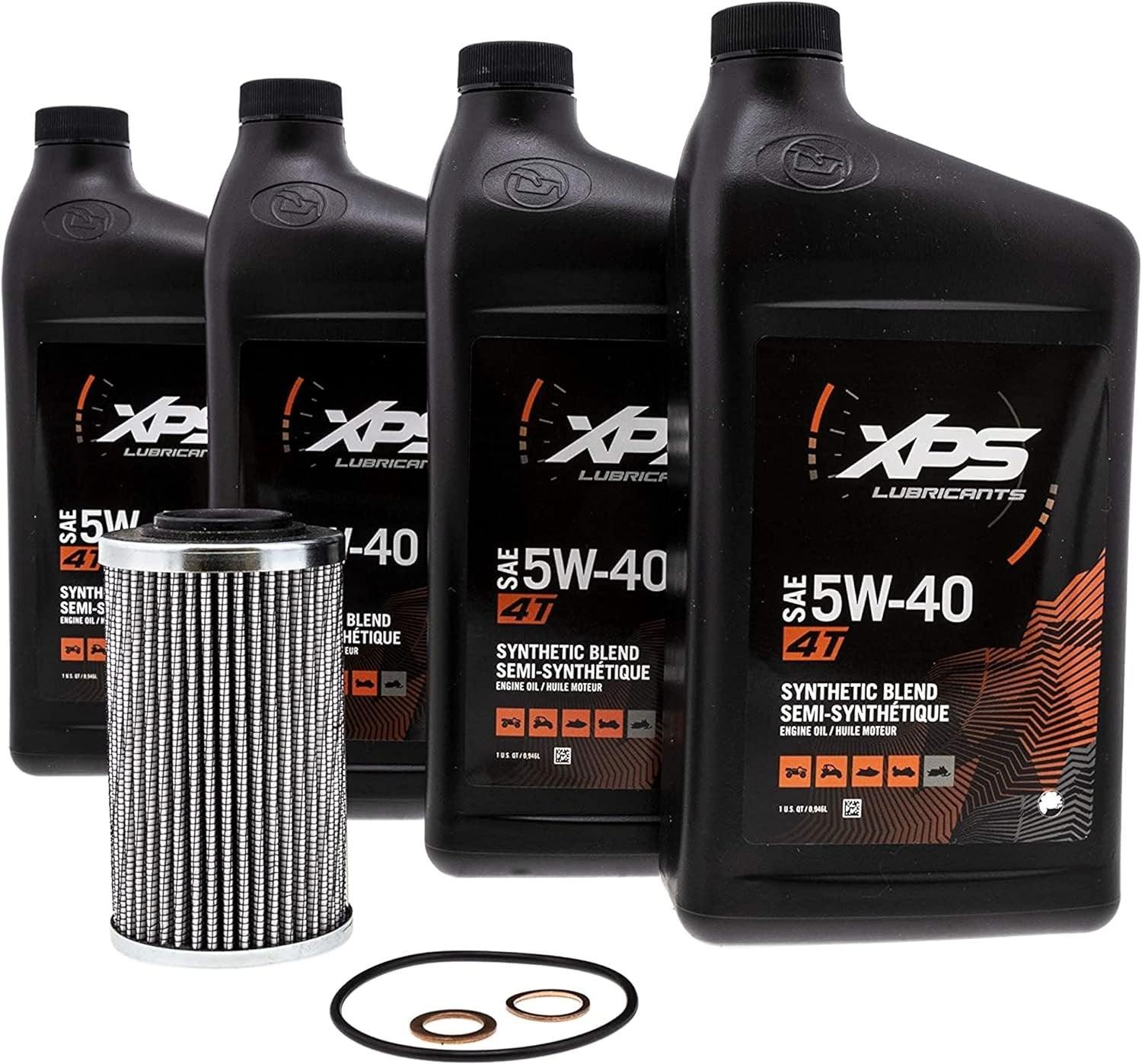 CAN AM Automotive Parts and Accessories Can Am 4T 5w/40 Synthetic Oil Change Kit 9779247 9779247 B0BTMPQWG7 Jorgensen Powersports