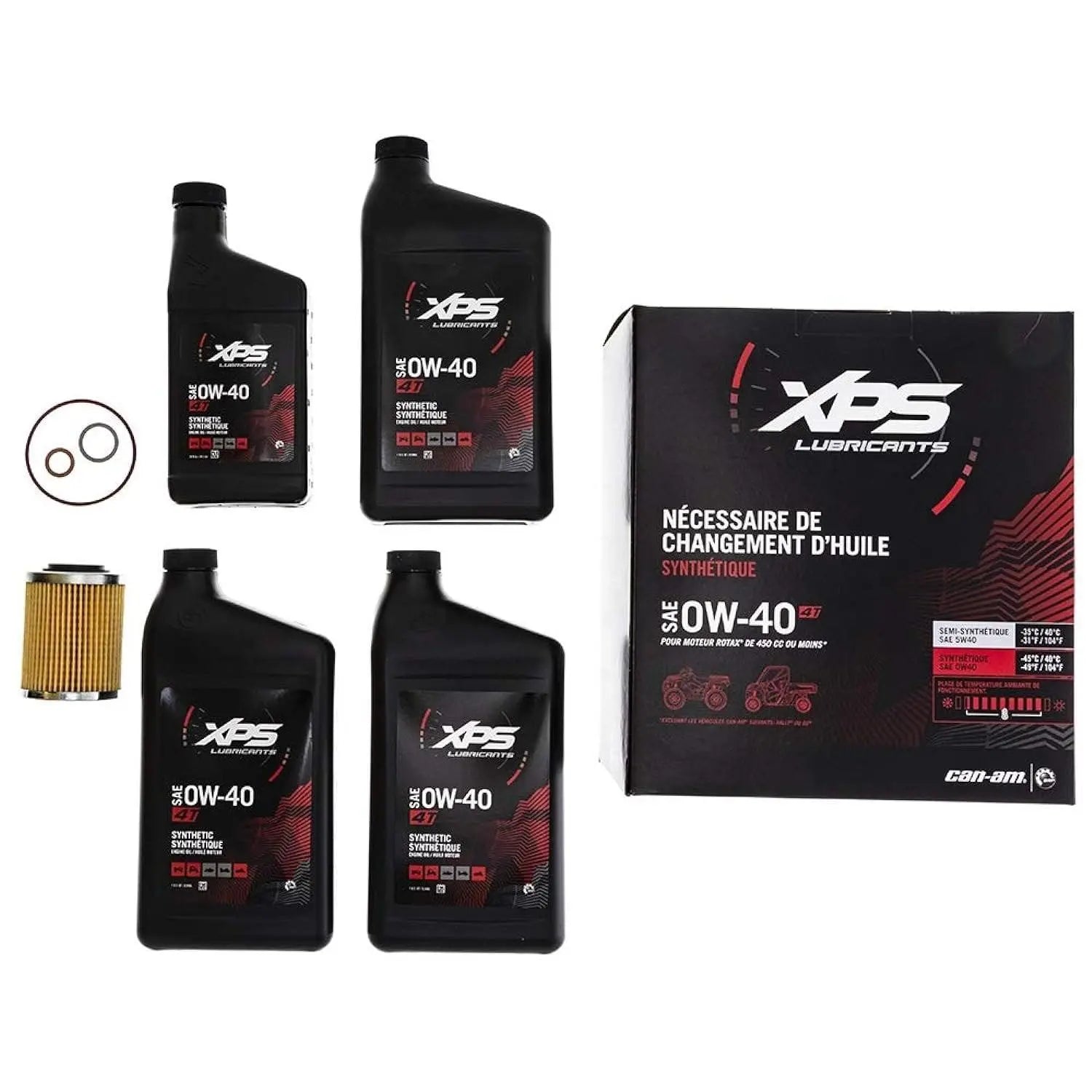 Can Am 4T Semi-Synthetic Oil Change Kit 0w/40 CAN AM