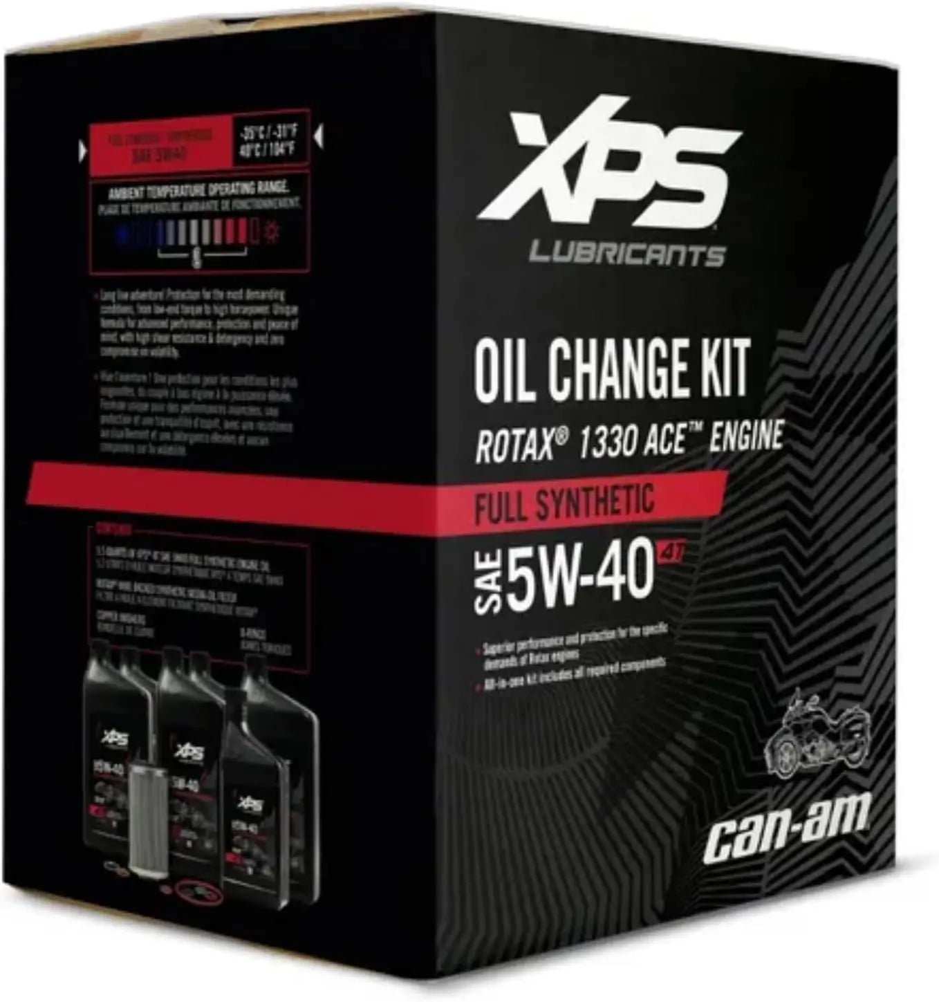 CAN AM Automotive Parts and Accessories Can-Am New OEM Spyder Oil Change Kit 5W40 for Rotax 1330, 9779249, 9779484 9779484 Jorgensen Powersports