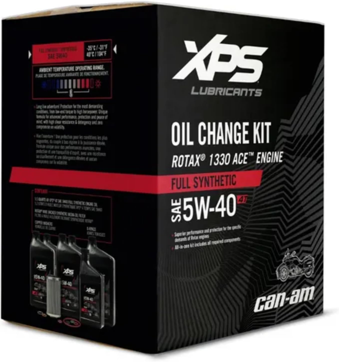 CAN AM Automotive Parts and Accessories Can-Am New OEM Spyder Oil Change Kit 5W40 for Rotax 1330, 9779249, 9779484 9779484 Jorgensen Powersports