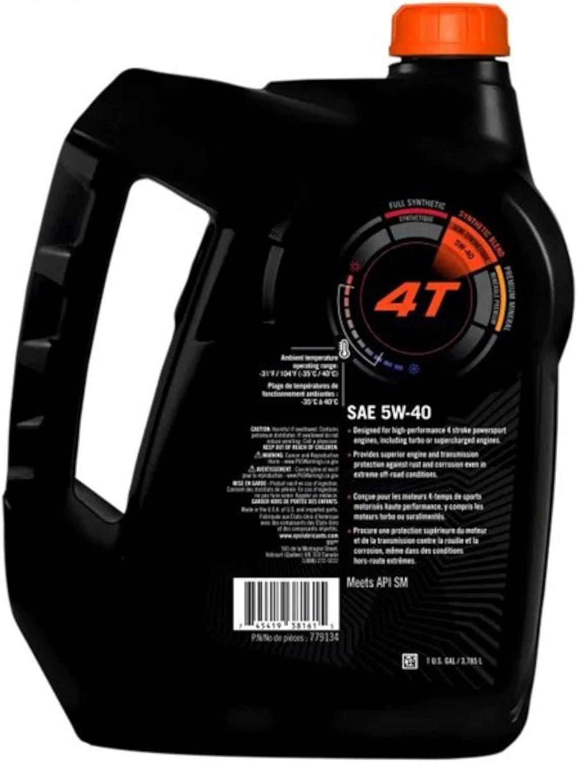 CAN AM Automotive Parts and Accessories Can Am XPS 4-Stroke 5w/40 Synthetic Blend Oil - 1 Gallon 9779134 B0BRJZVMTM Jorgensen Powersports