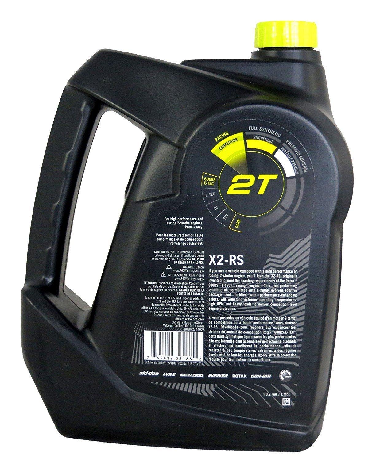 CAN AM Automotive Parts and Accessories Can Am XPS X2-RS Synthetic 2-Stroke Racing Oil 779181 745419381882 Jorgensen Powersports