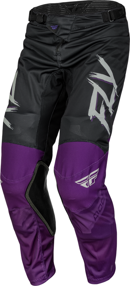 FLY RACING KINETIC MESH RAVE PANTS BLACK/PURPLE/SILVER SZ 30 Fly