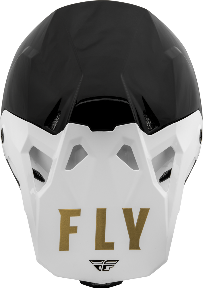 FLY RACING FORMULA CP SLANT HELMET BLACK/WHITE/GOLD Fly