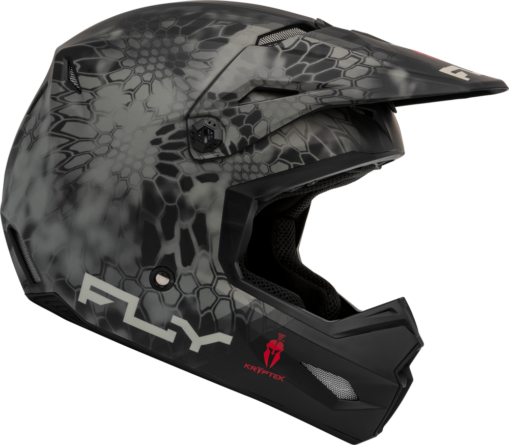 FLY RACING KINETIC VERDICT KRYPTEK HELMET BLACK/GREY Fly