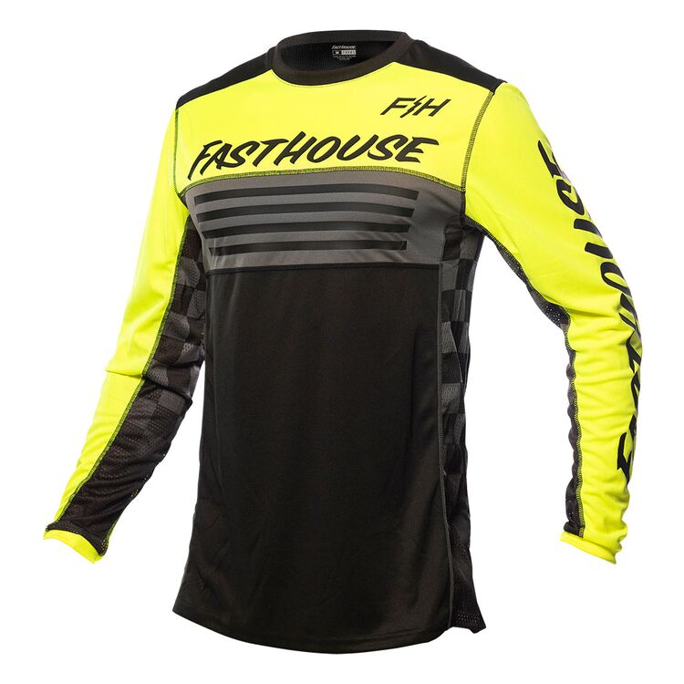 FastHouse Apparel Youth X-Small / Hi-Viz/Blk Fasthouse Grindhouse Cypher Jersey 2815-5020 Jorgensen Powersports