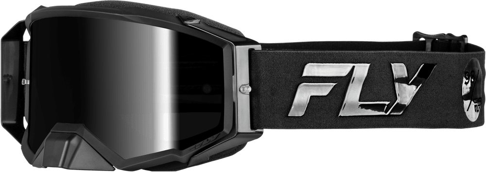 Fly Apparel Black/Black w/Black Mirror/Smoke Lens / Adult Fly Zone Pro Goggles 2025 37-5192 191361474514 Jorgensen Powersports