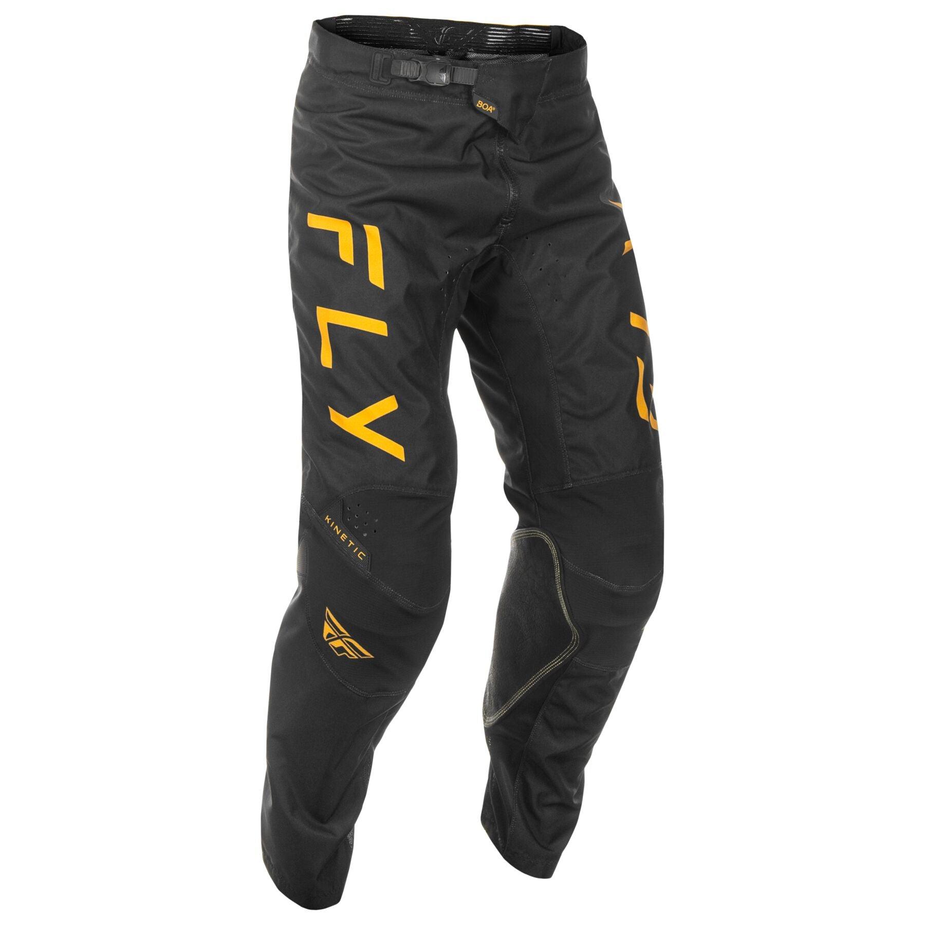 Fly Apparel Black/Gold / 30 Fly Kinetic Center Pants 2025 378-53030 191361478253 Jorgensen Powersports