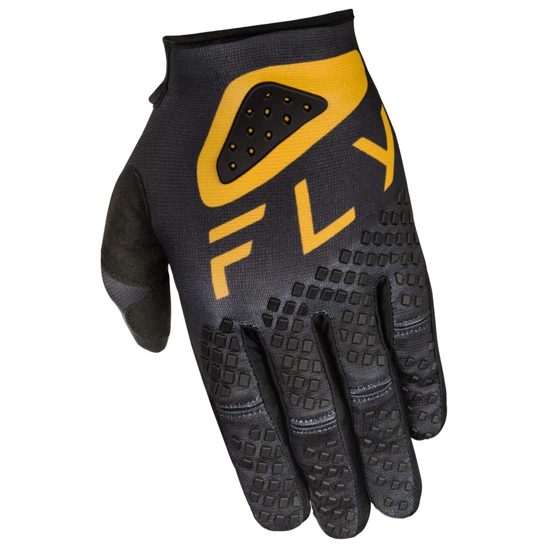 Fly Apparel Black/Gold / Medium Fly Kinetic Center Gloves 2025 378-510M B0D9CB1D9C Jorgensen Powersports
