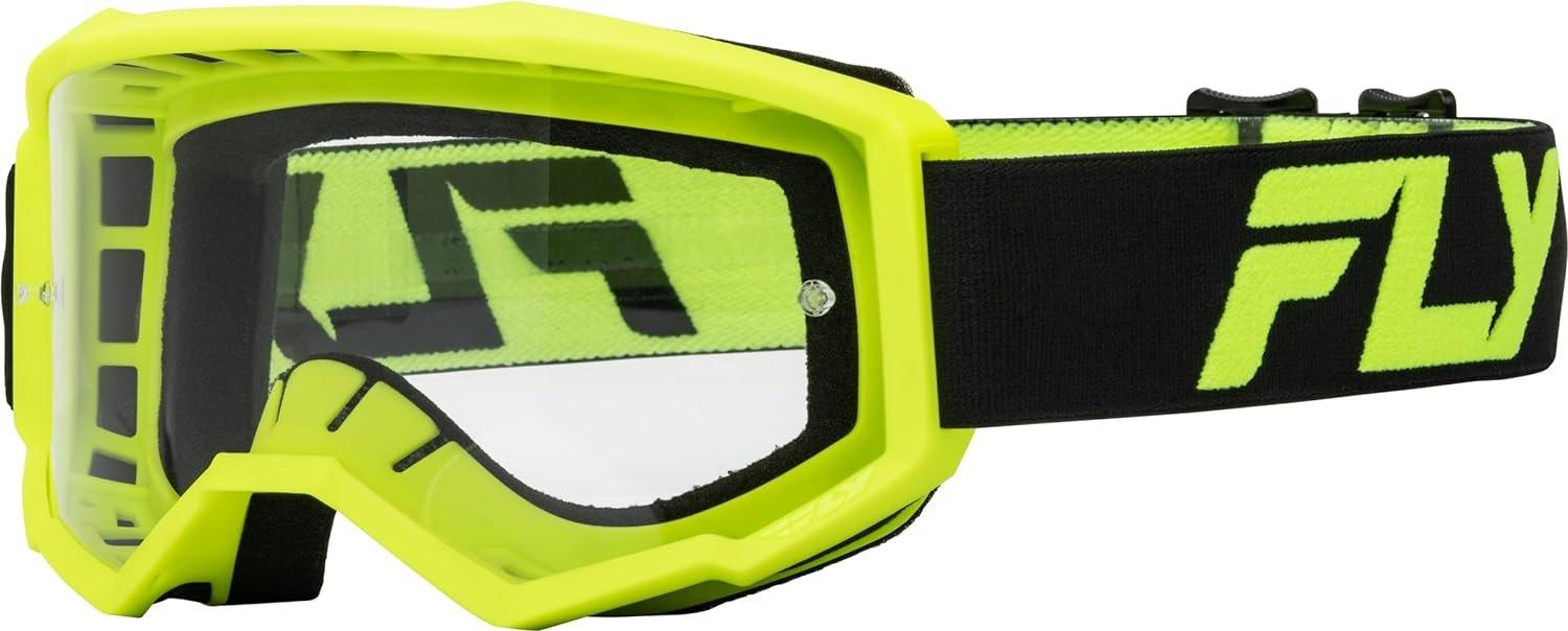 Fly Apparel Black/Hi-Vis / Youth Fly Focus Goggles 37-51150Y Jorgensen Powersports
