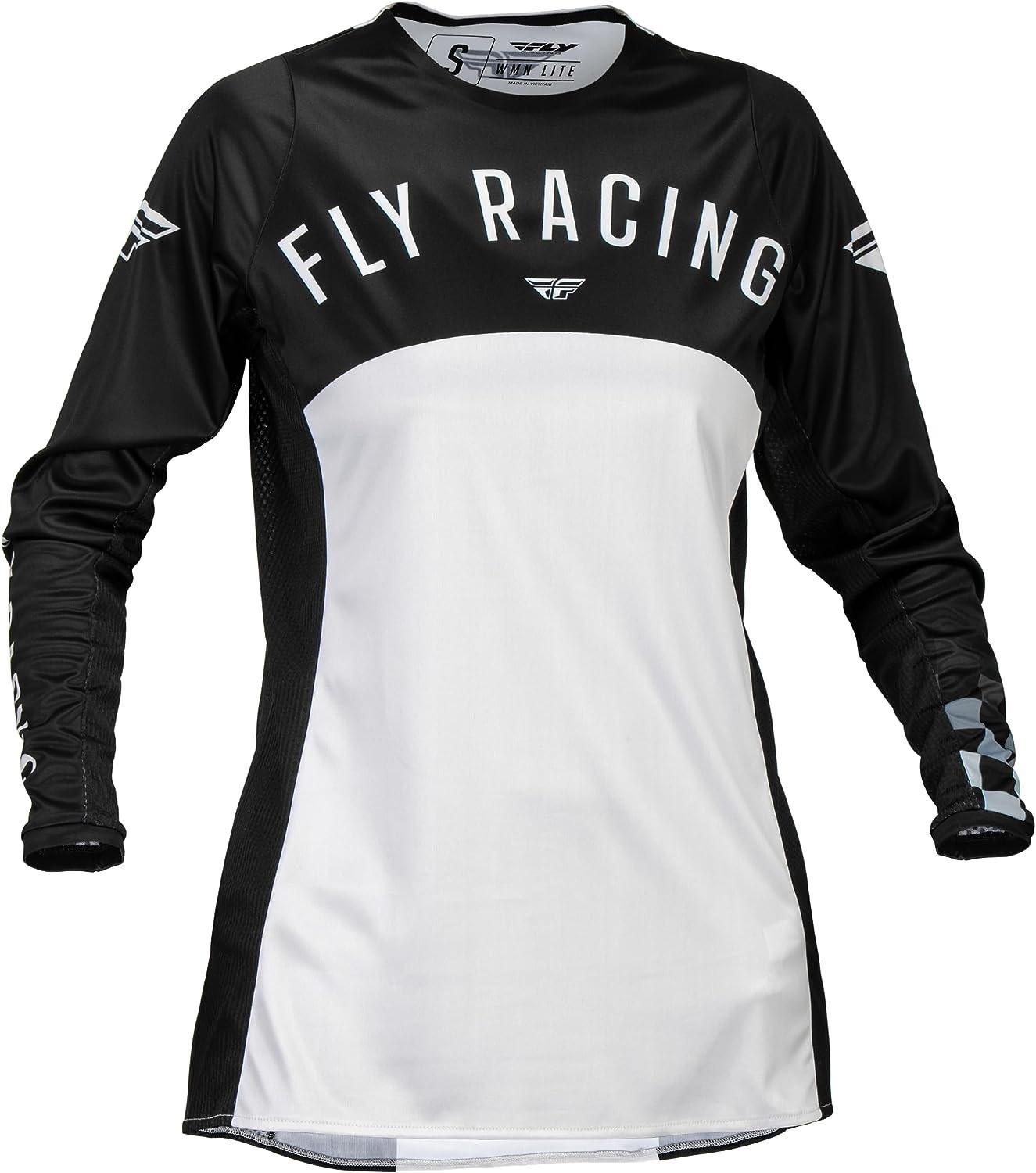 Fly Apparel Black/Light Grey / Small Fly Lite Woman's Jersey 377-620S 191361419515 Jorgensen Powersports