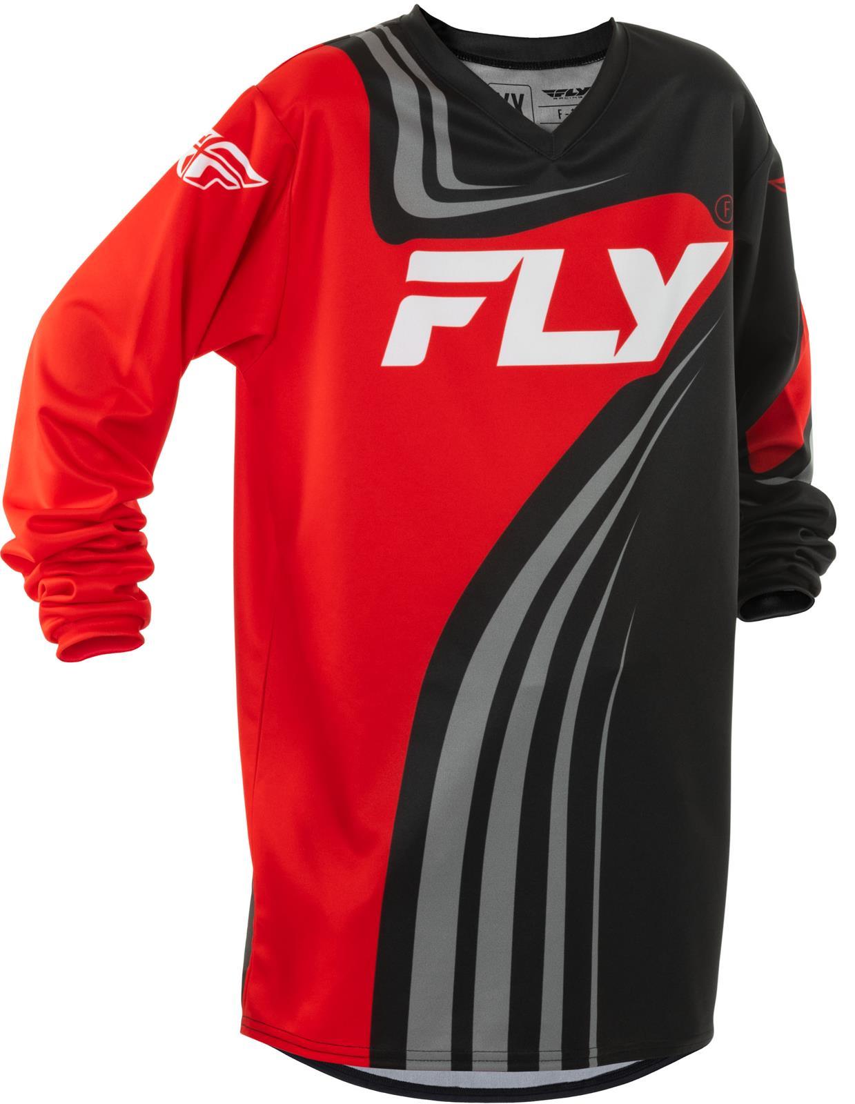 Fly Apparel Black/Red/White / Youth Medium Fly F-16 Jersey Youth 2025 378-220YM 191361475955 Jorgensen Powersports