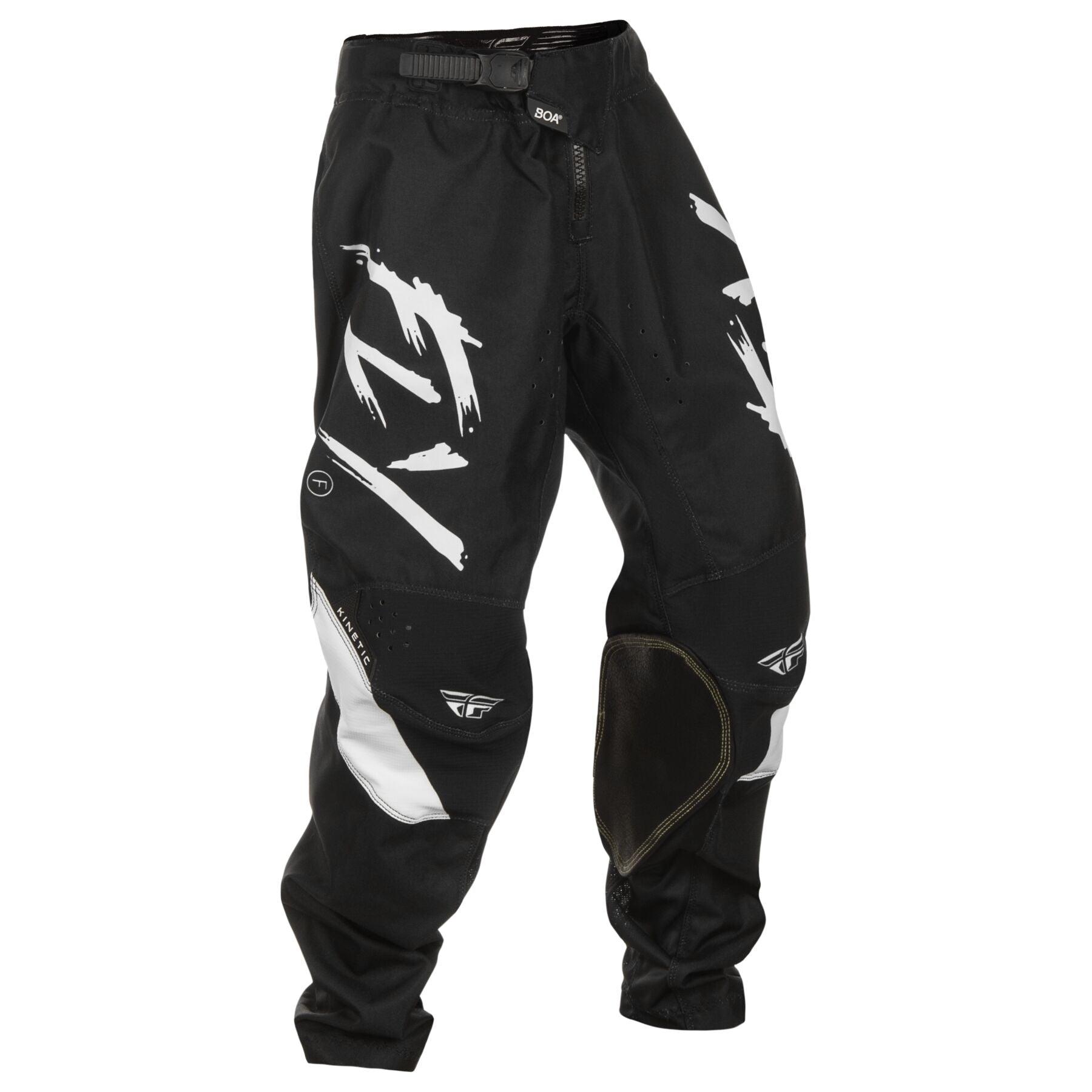 Fly Apparel Black/White / 22 Fly Kinetic Stoke Pants Youth 2025 378-53522 B0D9CBR968 Jorgensen Powersports