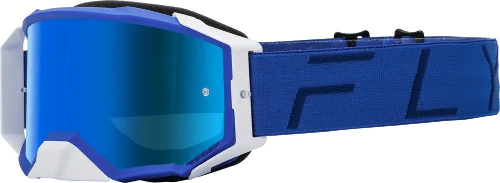 Fly Apparel Blue w/Sky Blue Mirror/Sky Blue Lens / Adult Fly Zone Pro Goggles 2025 37-51909 191361408205 Jorgensen Powersports