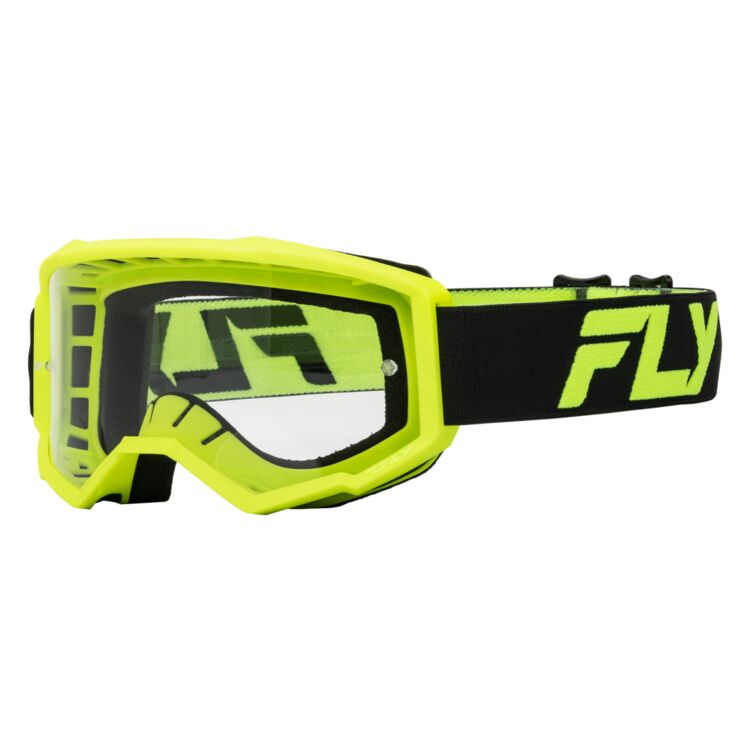 Fly Apparel Blue/White Fly Focus Goggles Youth 37-51153Y 191361300387 Jorgensen Powersports