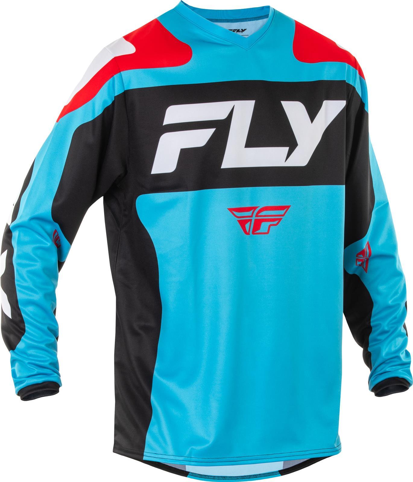 Fly Apparel Cyan/Black/White / Small Fly F-16 Jersey 2025 378-924S B0D9CC4QF4 Jorgensen Powersports