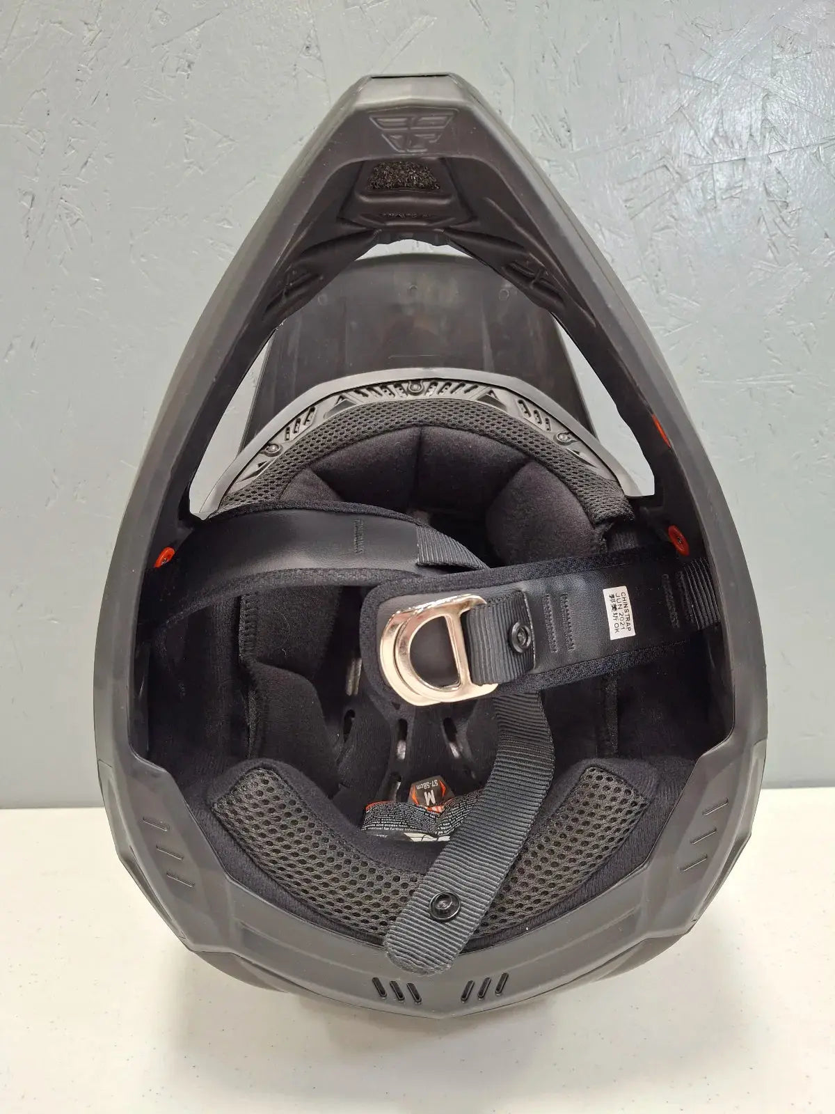 Fly Apparel Fly Kinetic Scan Helmet (Matte Black, Medium) USED 73-3470M U Jorgensen Powersports