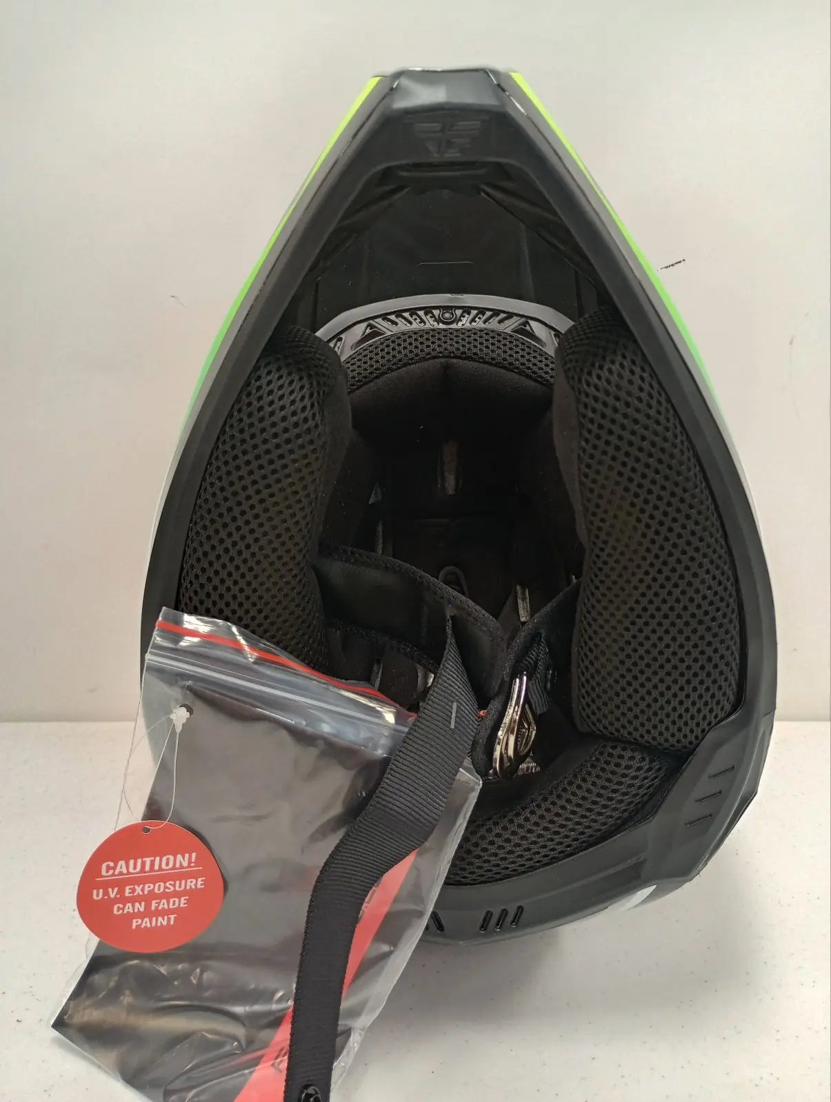 Fly Apparel Fly Kinetic Vision Helmet (Grey, Medium) Defect USED 73-8650M U B0B3MC886C Jorgensen Powersports