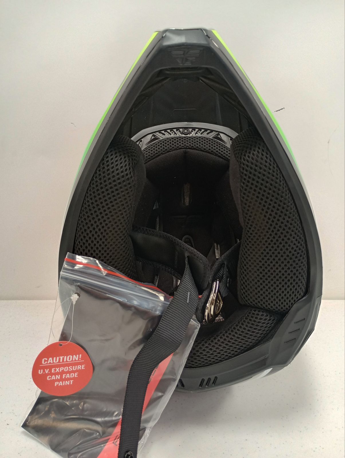 Fly Apparel Fly Kinetic Vision Helmet (Grey, Medium) Defect USED 73-8650M U B0B3MC886C Jorgensen Powersports