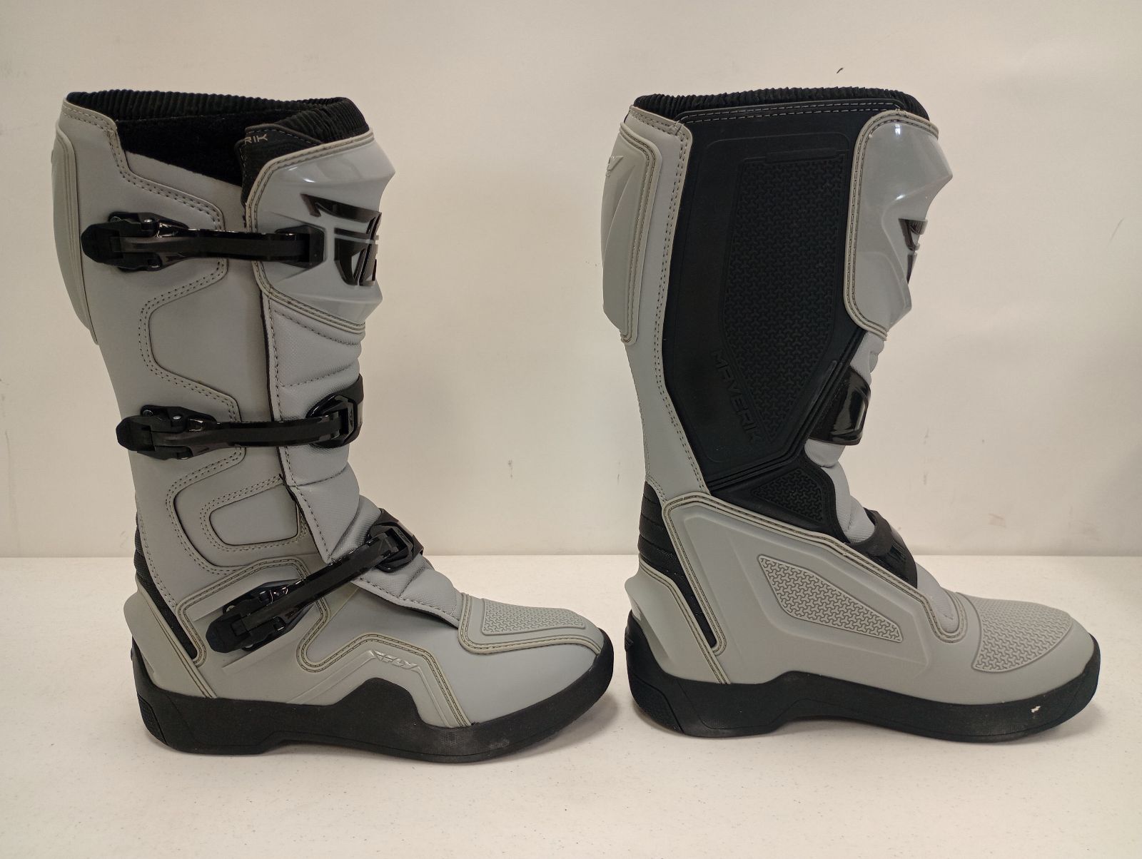 Fly Apparel Fly Maverick Enduro Boots (Grey, Size 12) USED 364-68012 u B099Y198CX Jorgensen Powersports