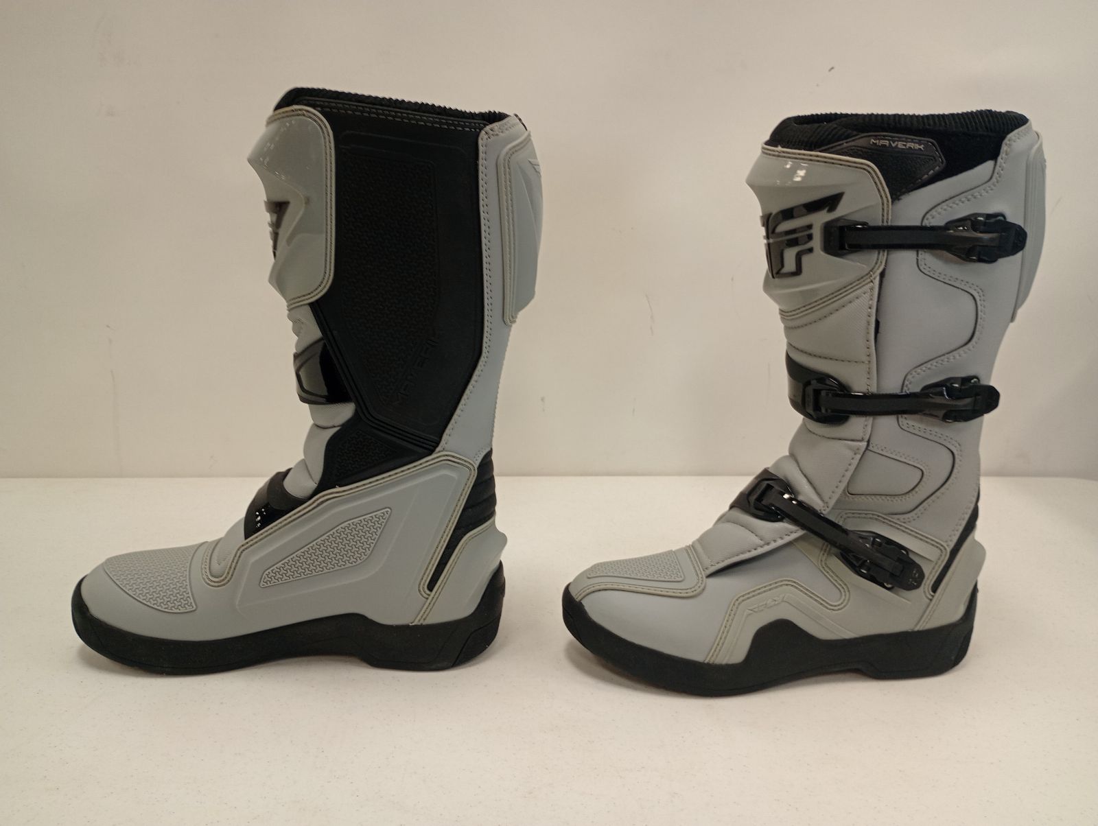 Fly Apparel Fly Maverick Enduro Boots (Grey, Size 12) USED 364-68012 u B099Y198CX Jorgensen Powersports