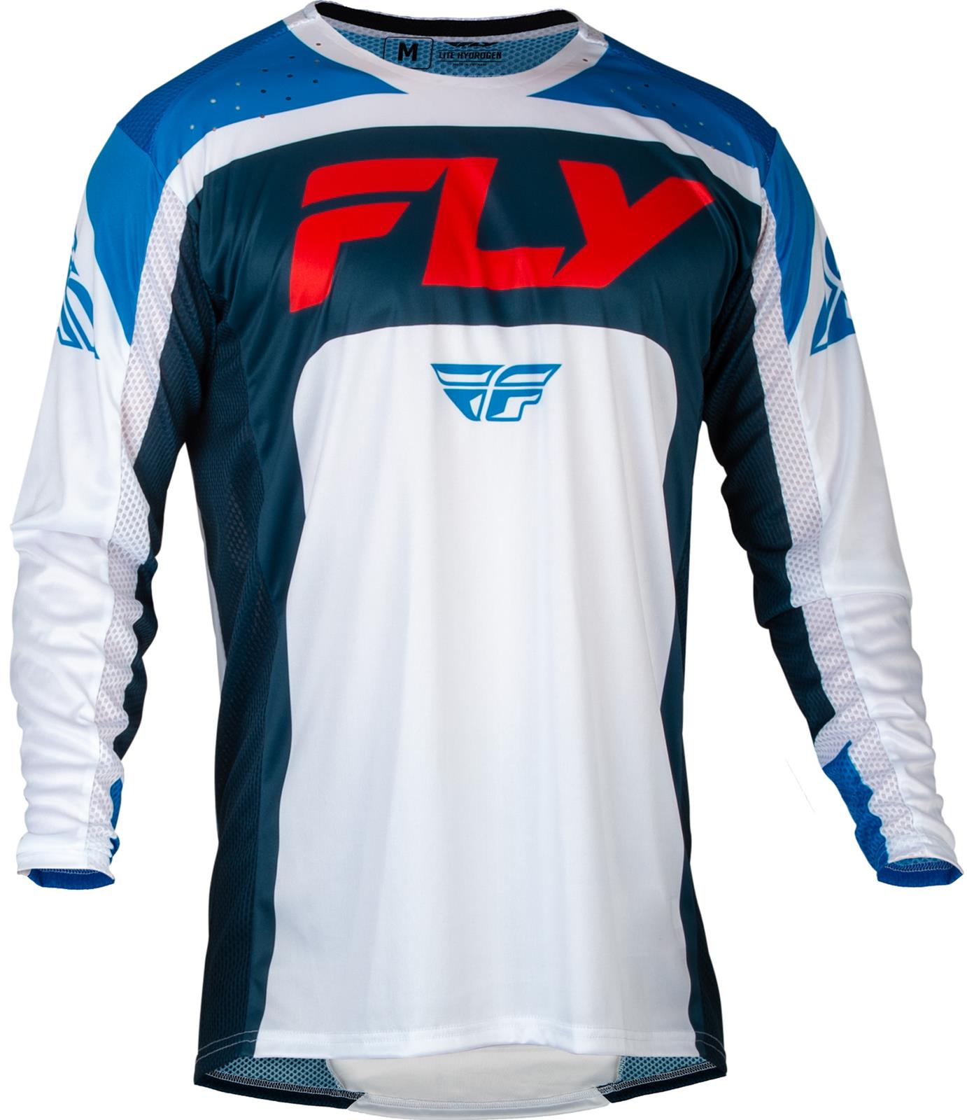 Fly Apparel Fly Racing Motocross Jersey – Blue/Red/White – Adult Large 377-723L B0CBVGBZ9G Jorgensen Powersports