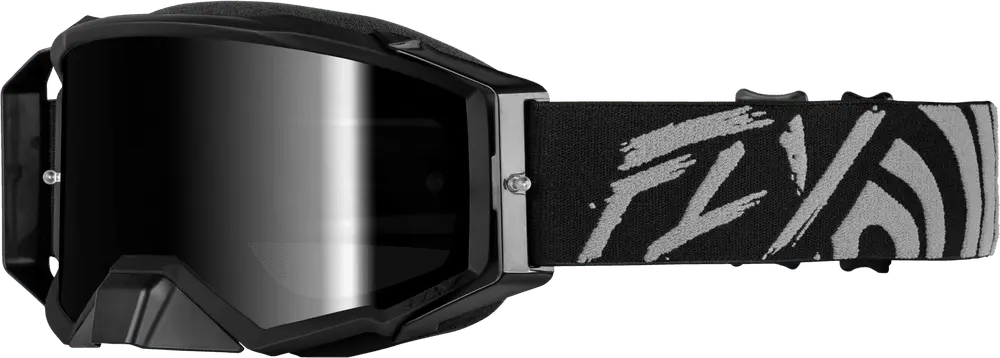Fly Apparel Grey/Black w/Black Mirror/Smoke Lens Fly Zone Elite Goggles 37-5516 191361474620 Jorgensen Powersports