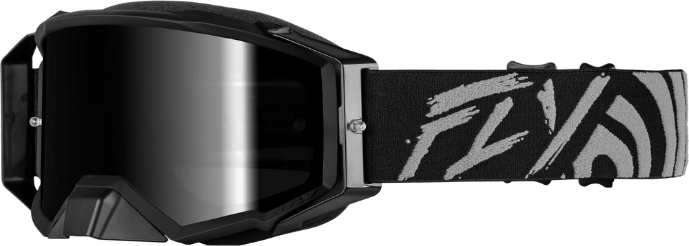 Fly Apparel Grey/Black w/Black Mirror/Smoke Lens Fly Zone Elite Goggles 37-5516 191361474620 Jorgensen Powersports