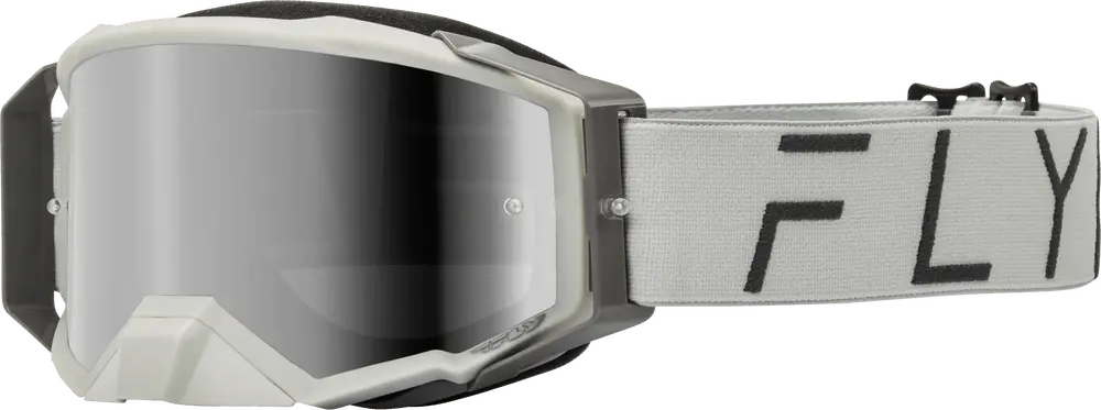 Fly Apparel Grey w/ Grey Mirror/Smoke Lens / Adult Fly Zone Pro Goggles 2025 37-51910 191361408212 Jorgensen Powersports