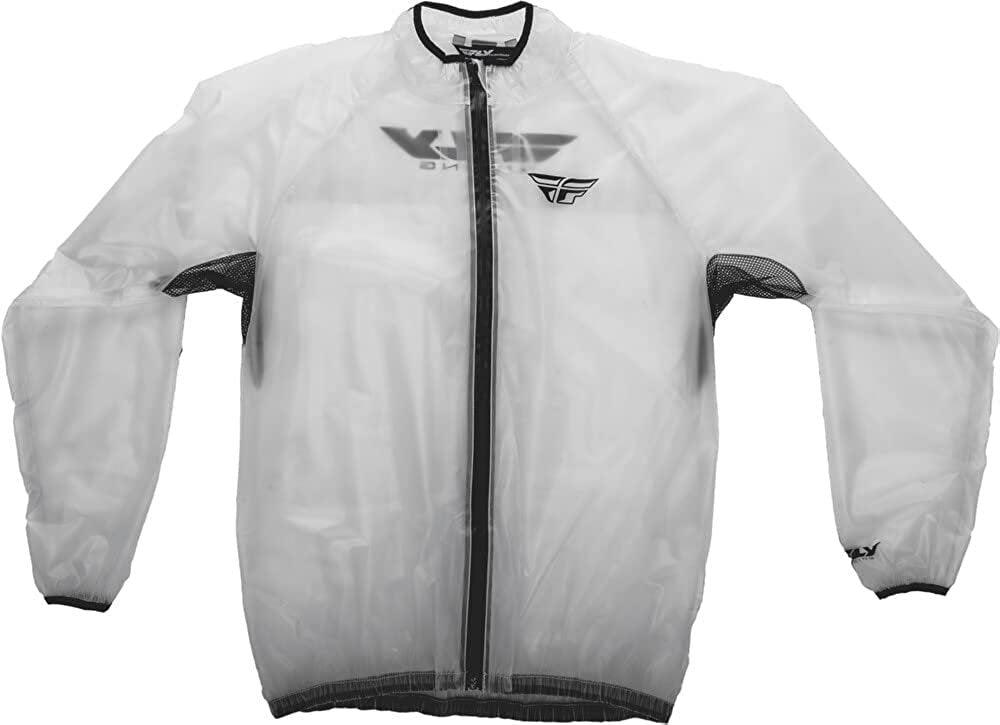 Fly Apparel Large Fly Clear Rain Jacket 354-6110L 191361135415 Jorgensen Powersports