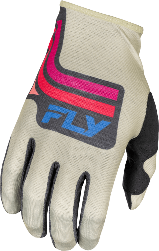 Fly Apparel Light Grey/Pink/Coral / Youth Medium Fly Lite Vice Gloves Youth 2025 378-714YM 191361479359 Jorgensen Powersports