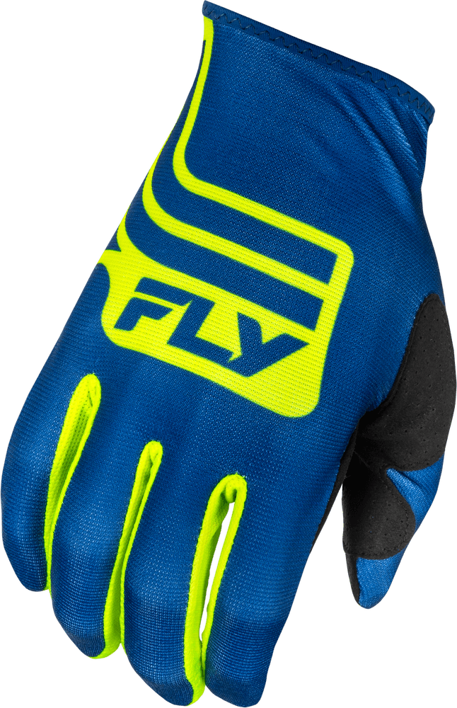 Fly Apparel Navy/Hi-Vis / Medium Fly Lite Lancer Gloves 2025 378-715M 191361479403 Jorgensen Powersports