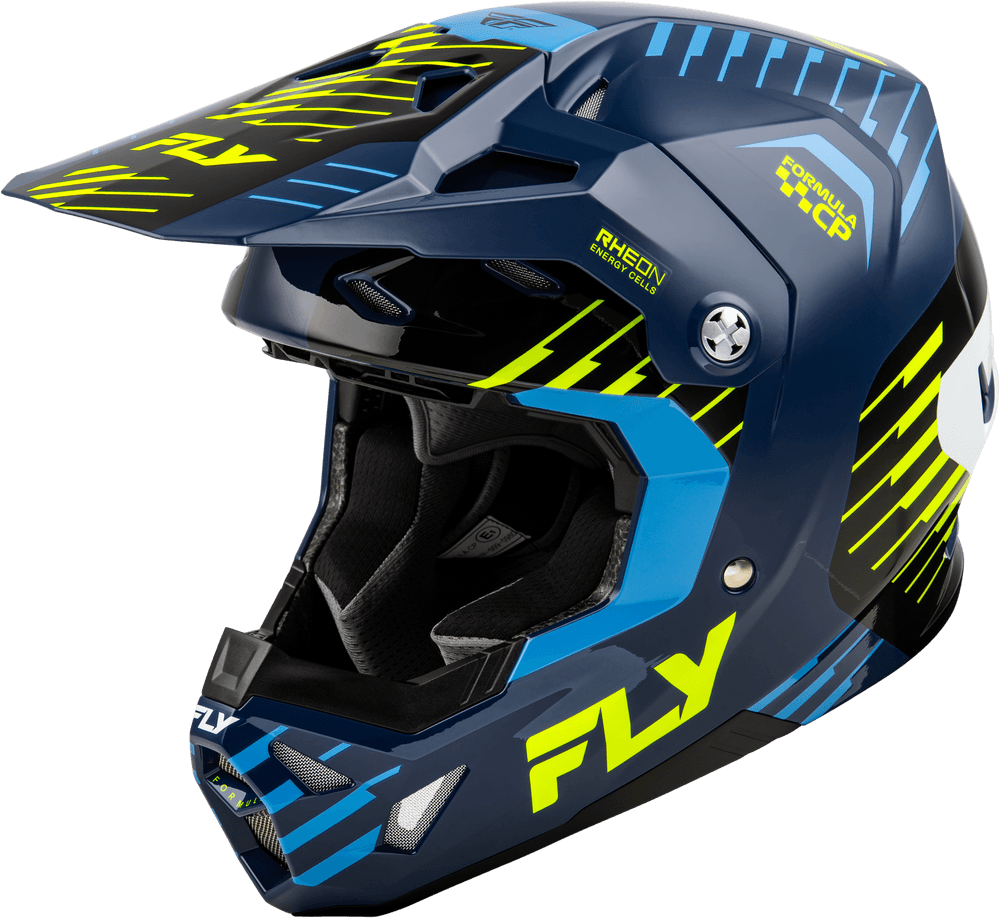 Fly Apparel Navy/Hi-Vis/White / Medium Fly Formula CP Slice Helmet 2026 73-0050M 191361482335 Jorgensen Powersports