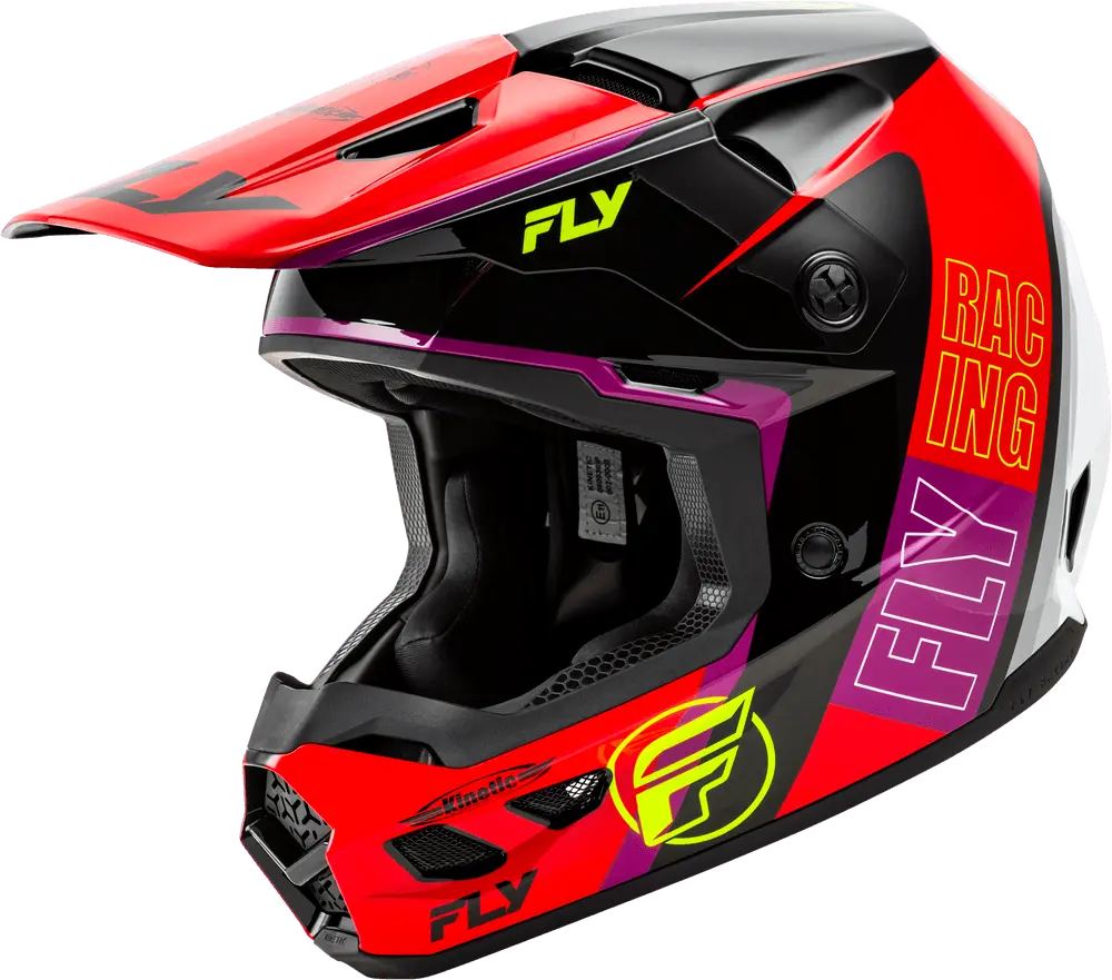 Fly Apparel Red/Black/White / Medium Fly Kinetic Rally Helmet 2025 73-8664M 191361435539 Jorgensen Powersports