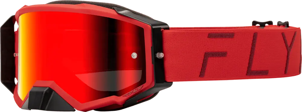 Fly Apparel Red w/Red Mirror/Smoke Lens / Adult Fly Zone Pro Goggles 2025 37-51911 191361408229 Jorgensen Powersports