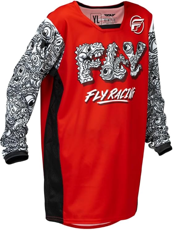 Fly Apparel Red / Youth Medium Fly Racing 2026 Kinetic Mutant Youth Jersey 379-526YM 191361516658 Jorgensen Powersports